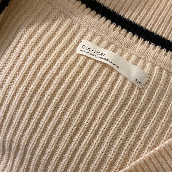 Knit Cardigan Cropped - Oak & Fort - Picture 4 of 5